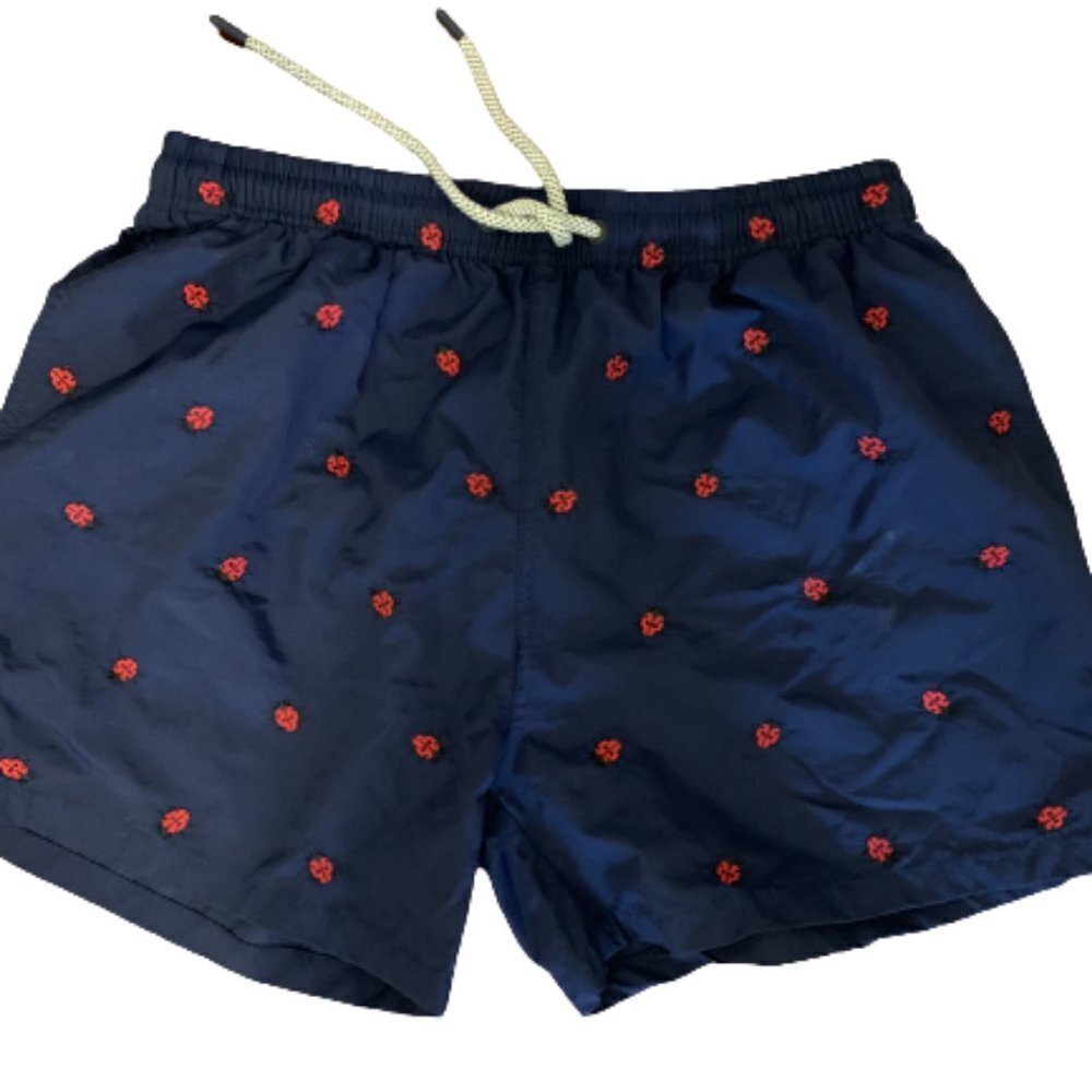 Costume Man Warren Webber Shorts Boxer Navy Blue Red Lady Bug